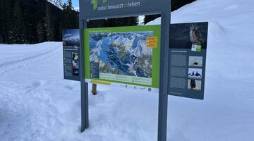 Übersichtstafel Schwarzwassertal beim Herzsee