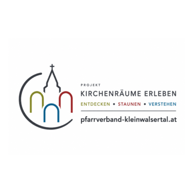 Ein Logo für das Projekt „Kirchenräume erleben“. Es lädt zur Entdeckung und zum Verständnis von Kirchenräumen ein. | © Pfarrverband Kleinwalsertal Logo