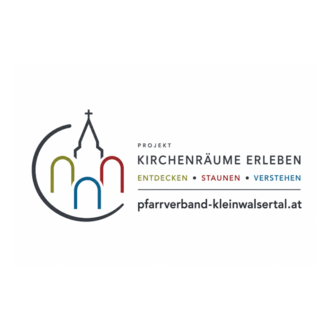 Ein Logo des Projekts "Kirchenräume erleben". Es lädt zum Entdecken und Verstehen kirchlicher Räume ein. | © Pfarrverband Kleinwalsertal Logo