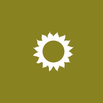 Ein Logo des Naturhotels Chesa Valisa. Es zeigt eine Sonne auf grünem Hintergrund. | © Naturhotel Chesa Valisa Logo
