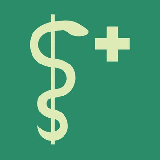 © Help Ärztlicher Wochenend- und Feiertagsdienst Ein grafisches Symbol, das ein Dollarzeichen mit einem medizinischen Kreuz kombiniert. Es vermittelt Gesundheits- und Finanzthemen. | © Help Ärztlicher Wochenend- und Feiertagsdienst