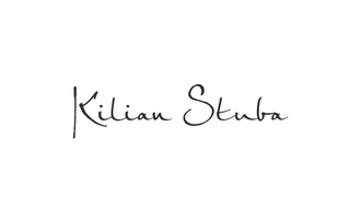 The image shows the handwritten name "Kilian Stuba." The script is elegantly and modernly designed. | © Kilian Stuba Logo