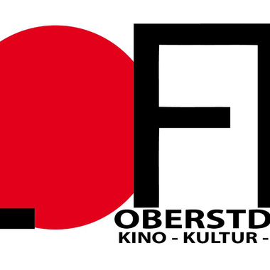 A modern logo for LOFT in Oberstdorf. It represents cinema, culture, and art with a striking red circle and clear lettering.