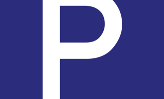 Ein einfaches, modernes Logo mit einem großen weißen "P" auf einem tiefblauen Hintergrund. Das Design ist klar und unauffällig.