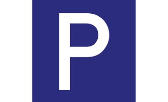 A simple logo with a large white letter "P" on a dark blue background. It looks modern and minimalist. | © Parkplatz